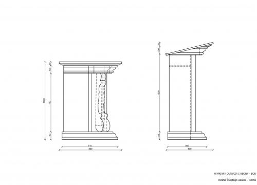 Ołtarz soborowy i ambona - Parafia Rzyki