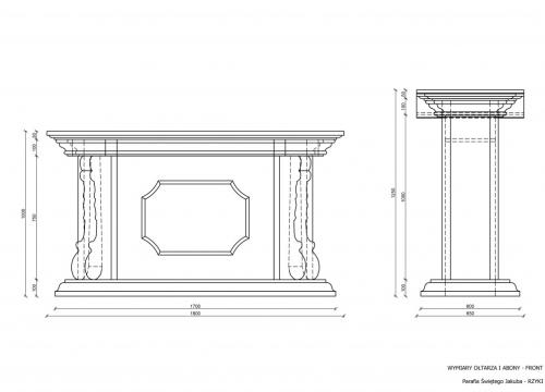 Ołtarz soborowy i ambona - Parafia Rzyki